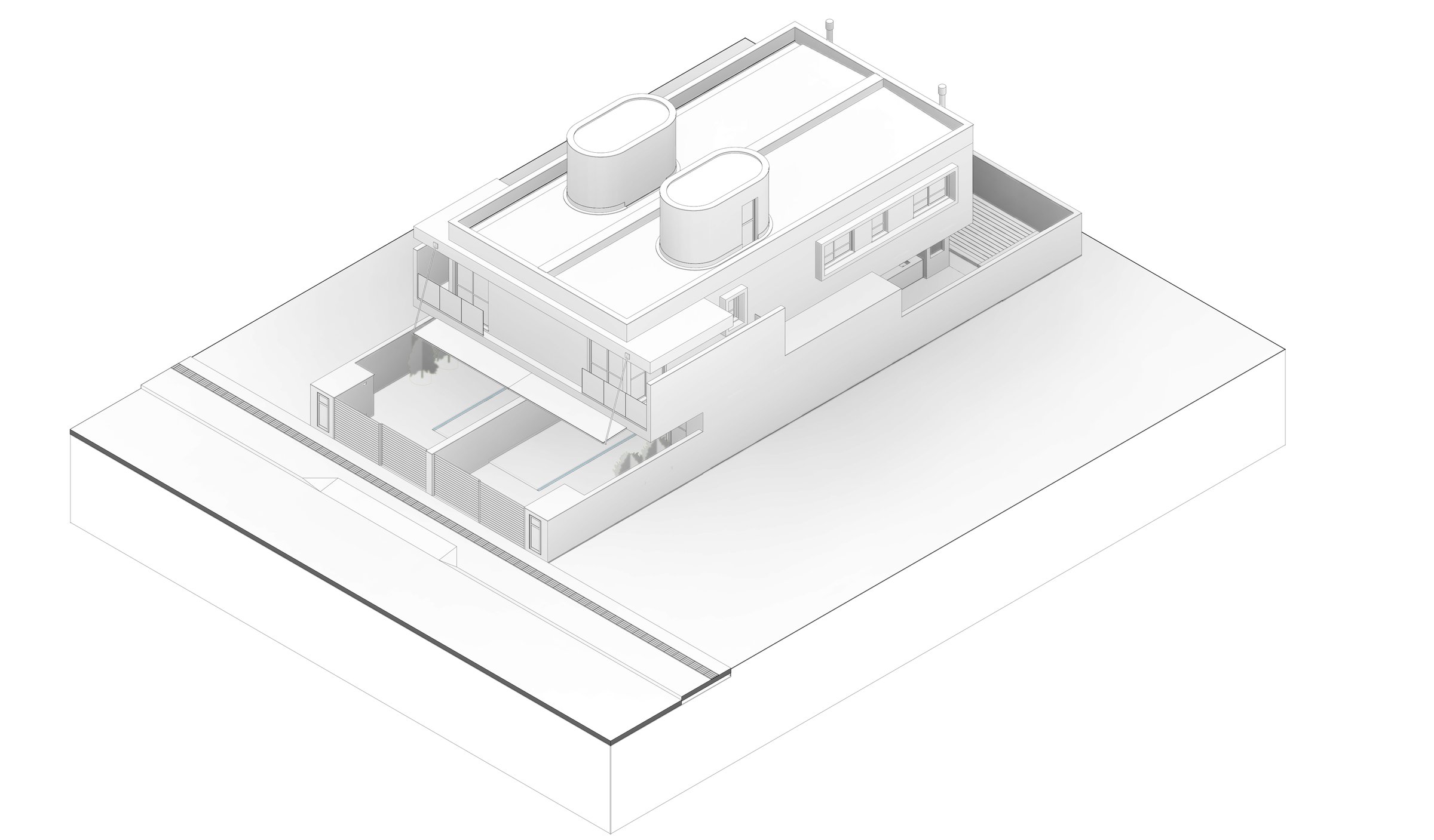 Modelagem BIM de residências geminadas com compatibilização de estruturas e instalações